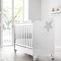 Кровать Micuna Estela 120*60 white/grey