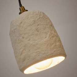 Подвесной светильник Ullaro белый из папье-маше Ø 11,5 см