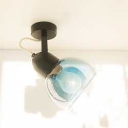 Бра Boogie Glass W1 black/cyan