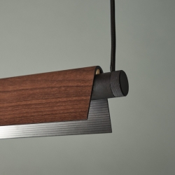 Подвесной светильник Roof LED S160 черный / корпус орех