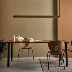 Подвесной светильник Roof LED S160 черный / корпус орех