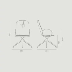 Поворотное кресло Loop 2131DN
