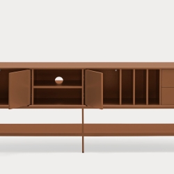 Тумба под ТВ Platt 3D2Dr терракотовая