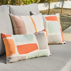 Чехол для подушки Calantina разноцветный с квадратами 45x45 см