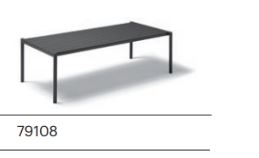 Обеденный стол Origin 220 см G2 Compacto HPL marbled white, каркас - alluminium 34 mineral white