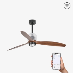 Потолочный вентилятор Deco Fan черный/дерево 128 см