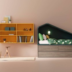 Композиция кровать Cottage с полкой Airbox