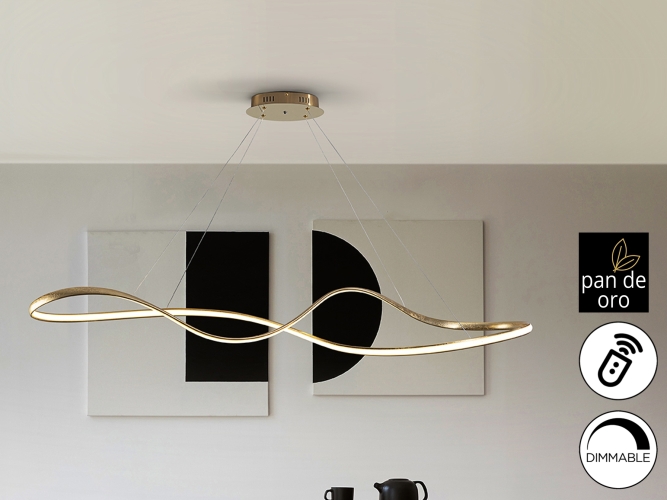 Подвесной светильник Lia большой золотой