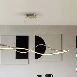 Подвесной светильник Lia большой золотой