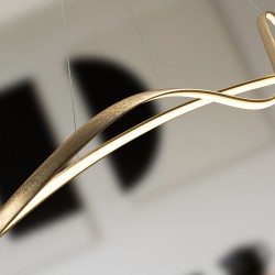 Подвесной светильник Lia большой золотой