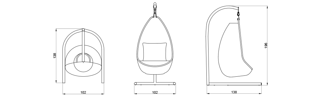 Корзина для качелей Krabi