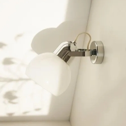 Бра Boogie Glass W1 chrome/opal