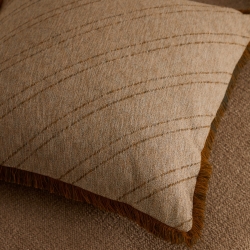 Cral Чехол для подушки из хлопка с разноцветной бахромой, 45 х 45 см