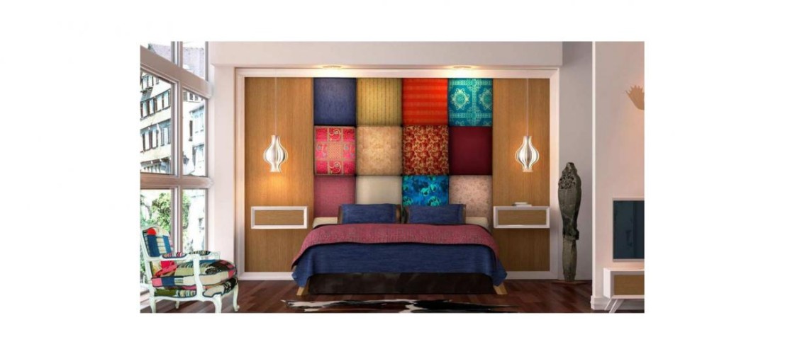 Изголовье обшитое тканью Demiguel