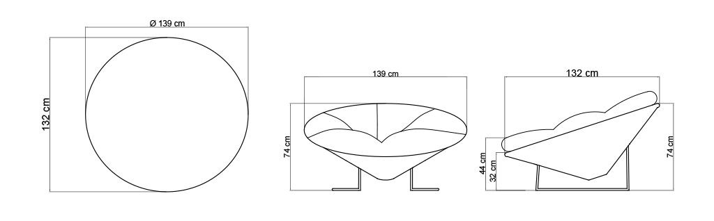 Кресло уличное Luna WHITE WASH