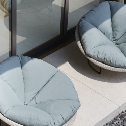 Кресло уличное Luna WHITE WASH