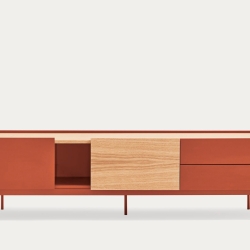 Тумба под ТВ Otto 2D2Dr кирпичный