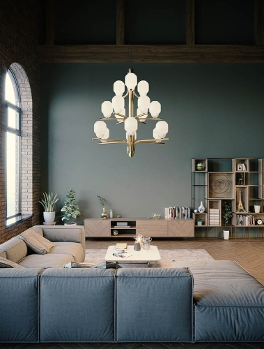 Подвесной светильник TheChandelier 15L Polished brass