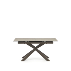 Atminda Раздвижной стол из керамики и стали с коричневой отделкой 160 (210) x 90 см