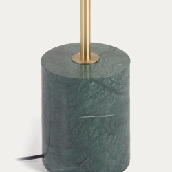 Торшер Lonela из мрамора с зеленой отделкой