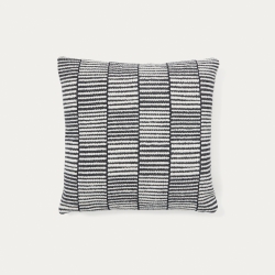 Чехол для подушки Levu в черно-белую полоску 100% лен 45 x 45 см