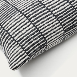 Чехол для подушки Levu в черно-белую полоску 100% лен 45 x 45 см