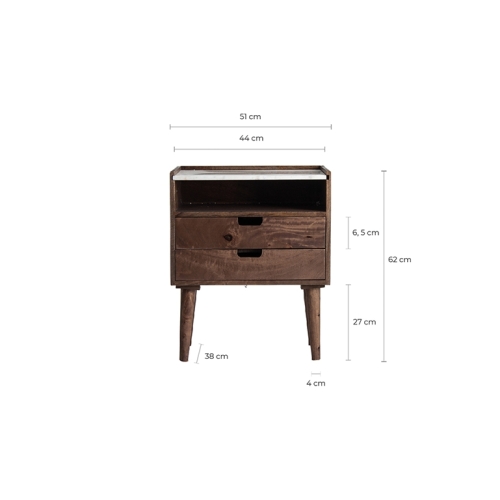 Прямоугольная тумбочка Ebensee