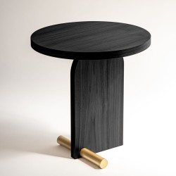 Стол MESAS NOVA 1 Black Ash/Gold