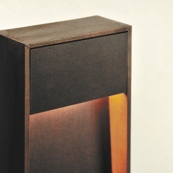 Светильник настенный Zen WR кортен / дерево