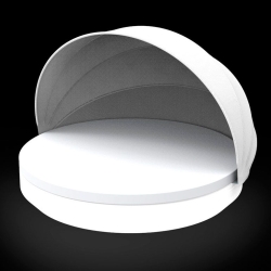 Кровать Vela ø210x40 cо складным навесом LED