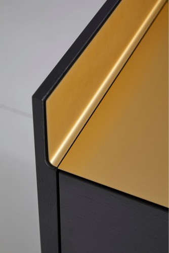 Сервант Stockholm STH301/STH401 на черных ножках 29 см