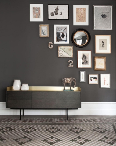 Сервант Stockholm STH301/STH401 на черных ножках 29 см