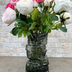 Ваза для цветов и сухоцветов стекло Terra Design TDVDG2501