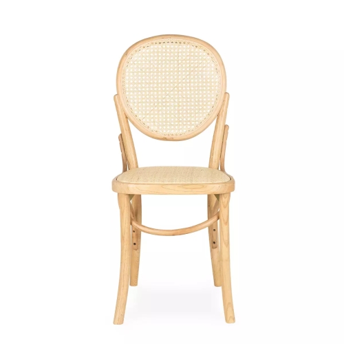 Стул из дерева и ротанга Libia натуральный