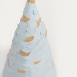 Набор Venetia из 3-х конических деревьев синего цвета 20 см 30 см 45 см