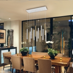 Подвесной светильник Varas 14L белый/золотой DIM