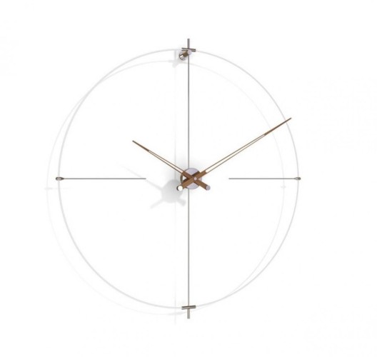 Настенные часы Bilbao N белый-орех