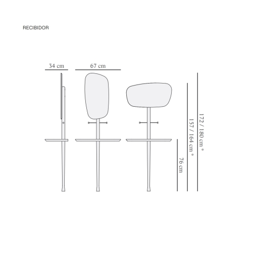 Консоль с зеркалом Nomon MOMENTOS RECIBIDOR Black (ясень+мрамор)