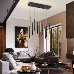 Подвесной светильник Varas 14L золото/черный DIM