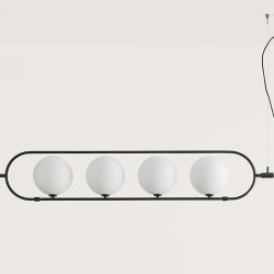 Подвесной светильник Abbacus черный 4L