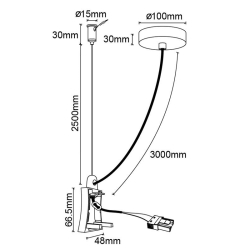 Заглушка с блоком питания для 7548/7549 HANOK 7551