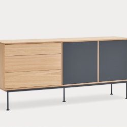 Сервант Yoko 2D3Dr антрацитовый