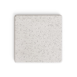 Высокий барный стол Saura со столешницей из белой терраццо