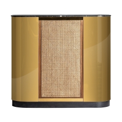 Барная стойка Bilcza, цвет чёрный/золотой