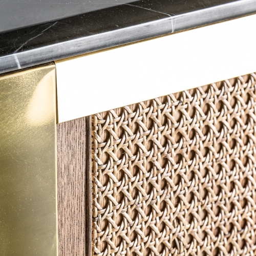 Барная стойка Bilcza, цвет чёрный/золотой