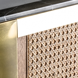 Барная стойка Bilcza, цвет чёрный/золотой