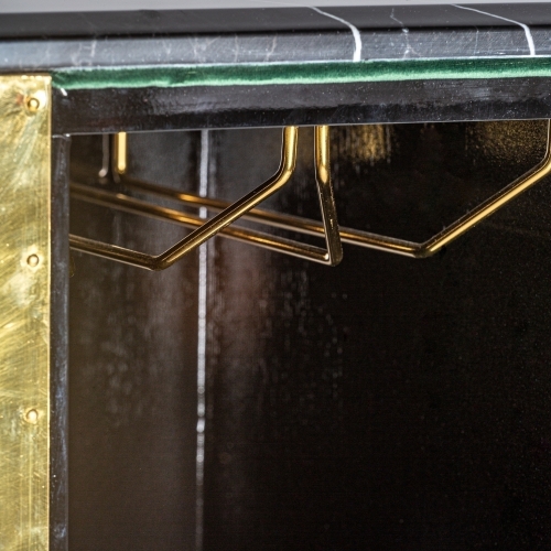 Барная стойка Bilcza, цвет чёрный/золотой