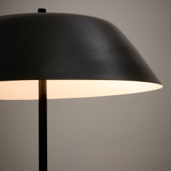 Торшер Sayra из черного мрамора и металла с черной окраской