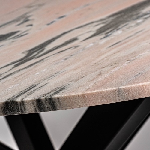 Круглая столешница AQUARA розового цвета 120