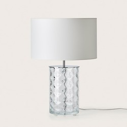 Настольная лампа Shadow хромированный металл, белый абажур 801011/36